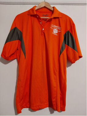 Men's Old Varsity Brand Orange Clemson University Tigers Golf Polo
